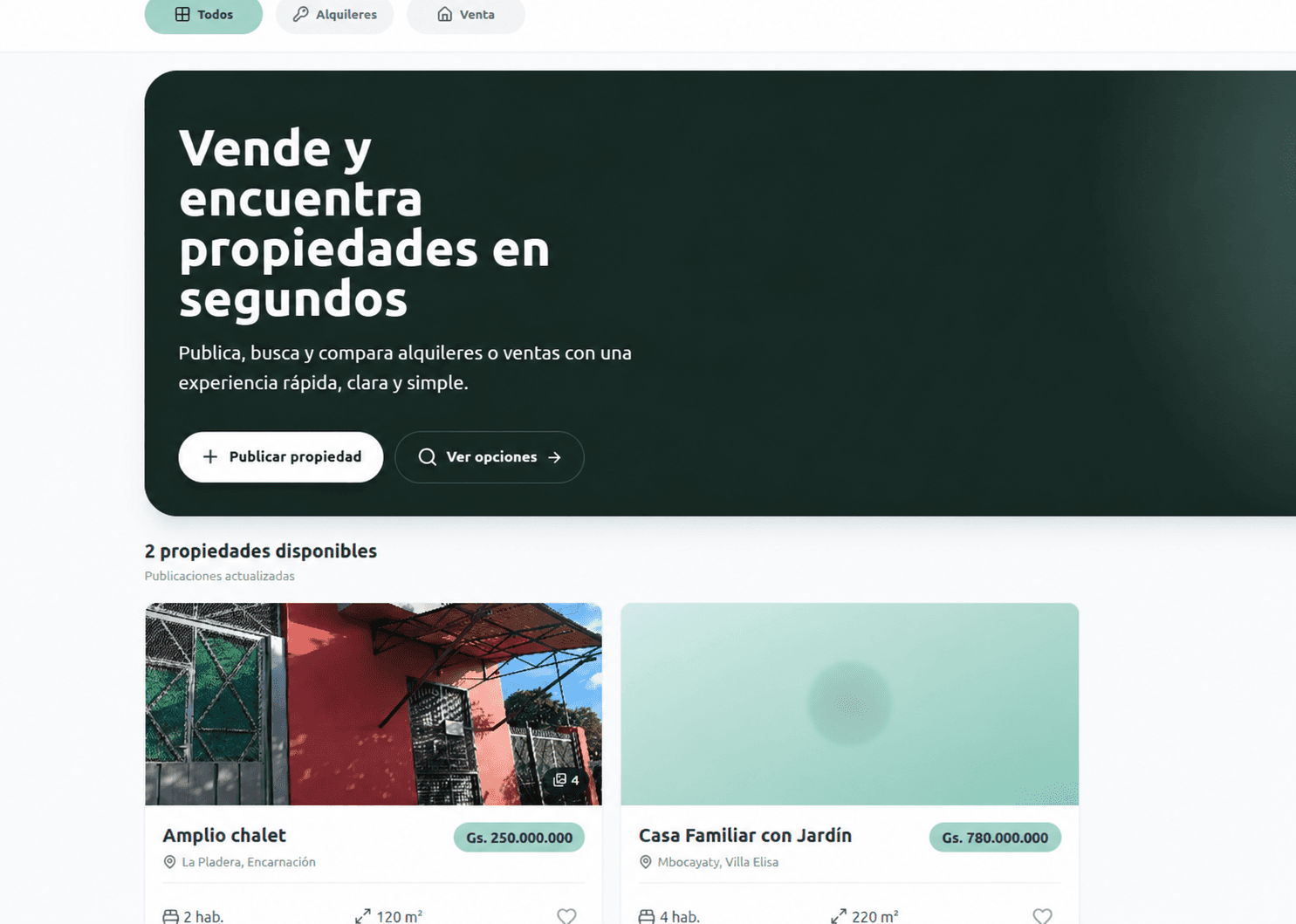 Proyecto web de un emprendimiento inmobiliario en construcción