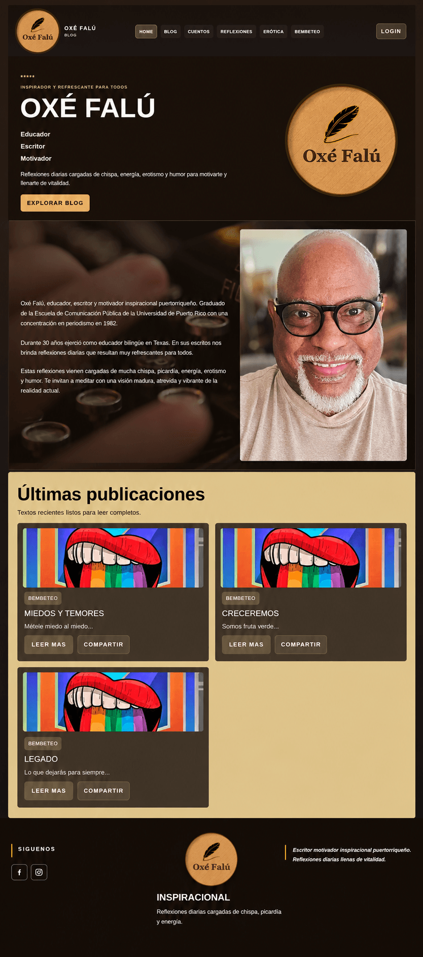 Experiencia editorial del blog Oxé Falú